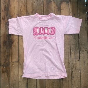 Pink Hollywood California T-Shirt